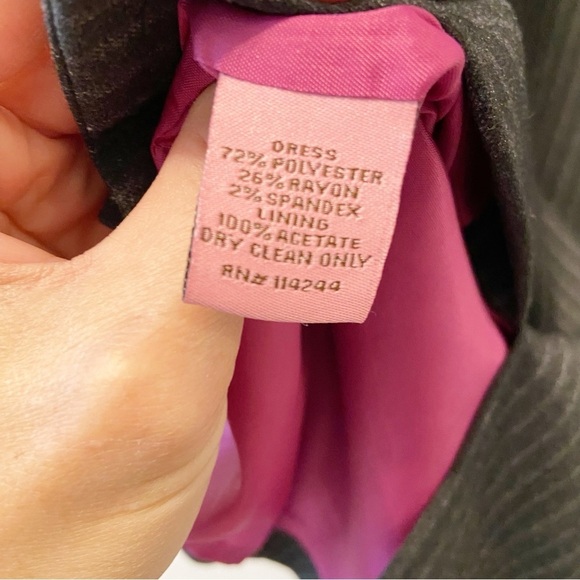 Eliza J |  Bodycon Pinstripe Mini Cap Sleeve Dress Size 2 - Picture 5 of 9